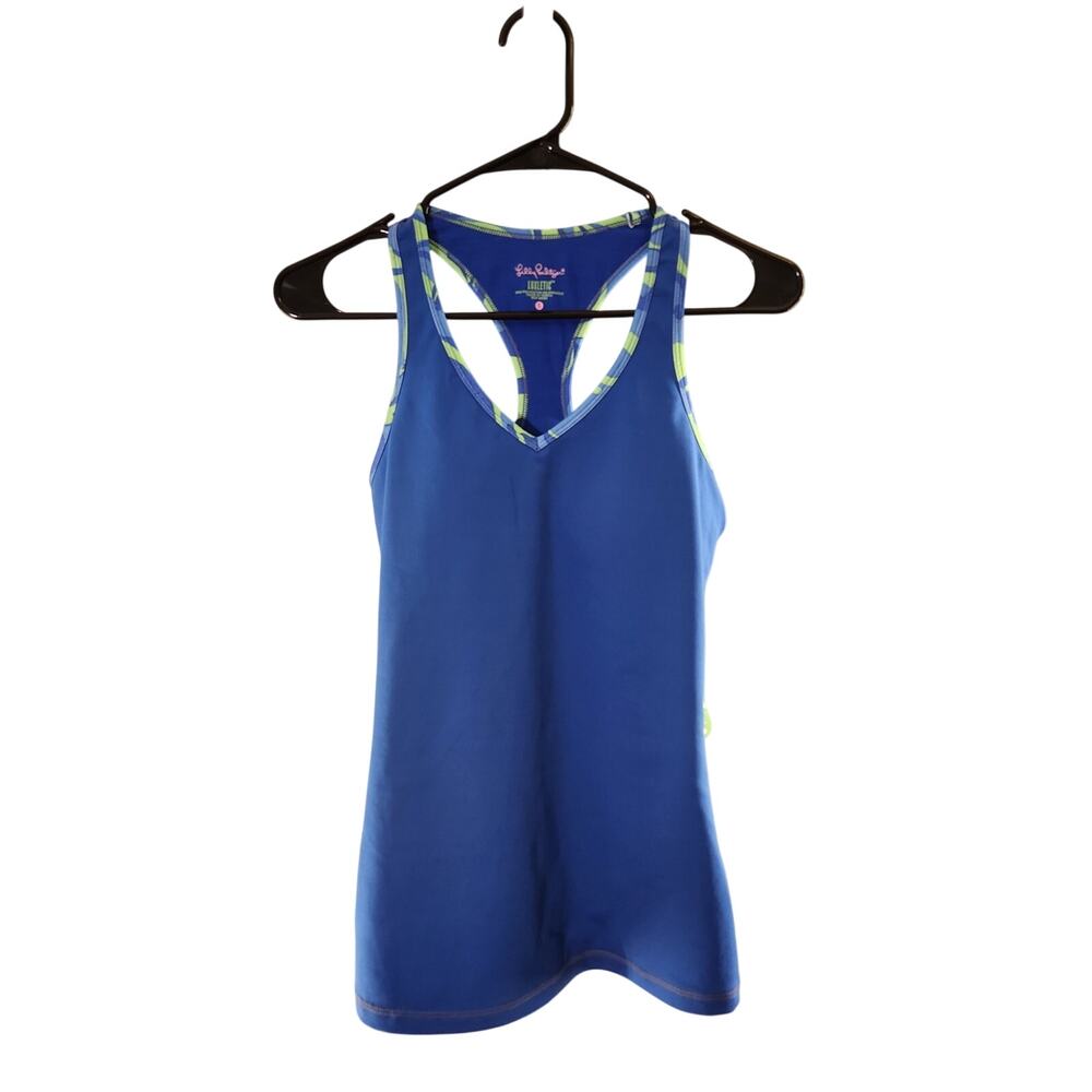 LILLY PULITZER NWT Weekender Luxletic Athletic Tank, Size Small in Blue Crush